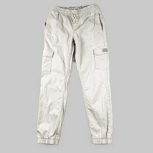 Levi's Cargo Joggers Kids 12 Beige‎ Unisex Pull-On Pants Pockets Elastic Waist